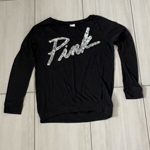 Victoria's Secret Black Top with Silver Accents